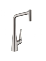 Hansgrohe Metris M71 rozsdamentes acél hatású konyhai csapte