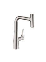 Hansgrohe Metris Select M71 rozsdamentes acél konyhai csapte