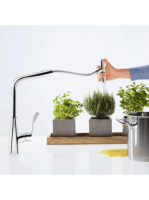 Hansgrohe Metris Select M71 króm konyhai csaptelep 320, kihú