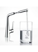 Hansgrohe Metris M71 króm konyhai csaptelep 320, kihúzható k