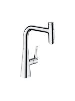 Hansgrohe Metris Select M71 króm konyhai csaptelep, kihúzhat