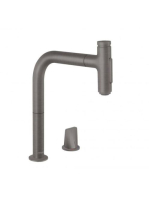 Hansgrohe Metris Select M71 2-lyukú szálcsiszolt fekete/króm