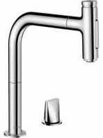Hansgrohe Metris Select M71 2 lyukú króm konyhai mosogató cs
