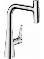 Hansgrohe Metris Select M71 króm konyhai csaptelep 240, kihú