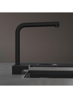 Hansgrohe Aquno Select M81 matt fekete konyhai csaptelep kih