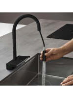 Hansgrohe Aquno Select M81 matt fekete konyhai csaptelep 170