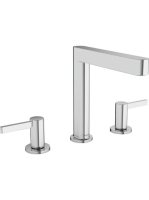 Hansgrohe Finoris 3 lyukú mosdócsaptelep 160, push-open lefo