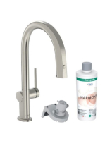 Hansgrohe Aqittura M91 Vízszűrős konyhai csaptelep 210, kihú