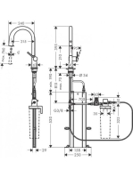 Hansgrohe Aqittura M91 Vízszűrős konyhai csaptelep 210, kihú