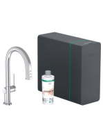 Hansgrohe Aqittura M91 Vízszűrős konyhai csaptelep és szódak