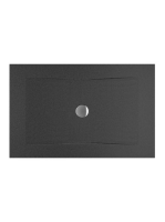 Jika Pure fekete zuhanytálca 120x80cm 2164200160001 - Fürdős