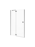 Jika Pure jobbos zuhanyajtó 90x195 cm, átlátszó üveg, ezüst