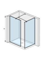 Jika Pure sarok üvegfal 70x90cm 2684240026681 - Fürdőszoba -