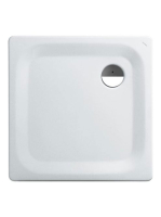 Laufen Platina szögletes acéllemez zuhanytálca 80x80x2,5 cm,