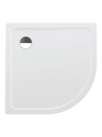 Laufen Platina íves acéllemez zuhanytálca 100x100x2,5 cm, fe