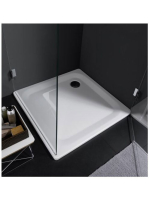 Laufen Platina szögletes acéllemez zuhanytálca 90x75x6,5 cm,