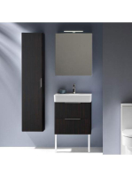 Laufen Base sötét szil magas szekrény 35x165x33,5 cm balos a