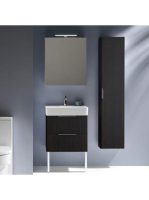 Laufen Base sötét szil magas szekrény 35x165x33,5 cm jobbos