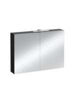 Laufen Base matt antracitszürke tükrösszekrény 100 cm kettő