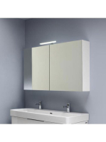 Laufen Base fényes fehér tükrösszekrény 120 cm kettő ajtóval