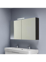 Laufen Base sötét szil tükrösszekrény 120 cm kettő ajtóval,