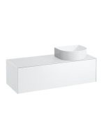 Laufen Sonar matt fehér alsószekrény 117,7x45,7x34,1 cm egy