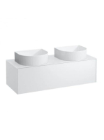 Laufen Sonar matt fehér alsószekrény 117,7x45,7x34,1 cm egy