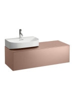 Laufen Sonar réz alsószekrény balos kivágással 117,7x45,7x34