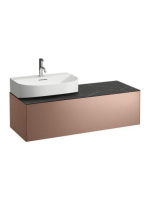 Laufen Sonar réz alsószekrény balos kivágással 117,7x45,7x34