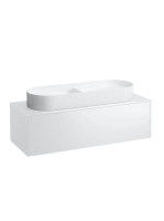 Laufen Sonar matt fehér alsószekrény 117,7x45,7x34,1 cm egy