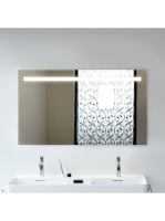 Laufen Leelo keretes tükör 120x70 cm világítással, kapcsoló