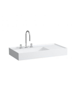 Laufen Kartell by Laufen fehér mosdó 90x46 cm, 3 csaplyukkal