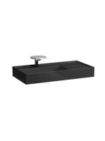 Laufen Kartell by Laufen fényes fekete mosdó 90x46 cm, 1 csa