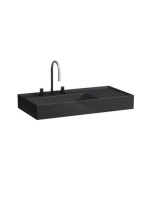 Laufen Kartell by Laufen fényes fekete mosdó 90x46 cm, 3 csa
