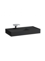 Laufen Kartell by Laufen matt fekete mosdó 90x46 cm, 1 csapl