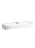 Laufen Sonar mosdó 100x42 cm, 3 csaplyukkal és túlfolyóval,