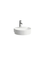 Laufen Val matt fehér kézmosó 40x42.5 cm, 1 csaplyukkal és t
