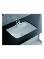 Laufen Pro S alulról beépíthető mosdó 49x36 cm, 1 csaplyukka