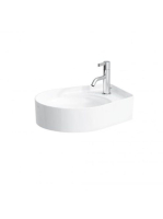 Laufen Val matt fehér mosdótál 50x40 cm, 1 csaplyukkal és tú
