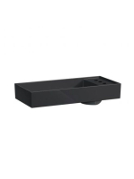 Laufen Kartell by Laufen fényes fekete mosdótál 75x35 cm, 3
