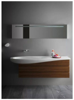 Laufen Ilbagnoalessi One mosdó 160x50cm, csaplyuk és túlfoly