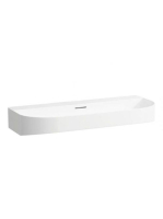 Laufen Sonar matt fehér mosdó 100x42 cm, alja csiszolt, csap