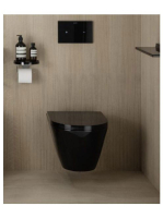 Laufen Kartell by Laufen fényes fekete perem nélküli fali WC