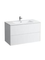 Laufen Base matt fehér alsószekrény Slim mosdóval 99x49,2x59