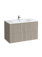 Laufen Base világos szil alsószekrény Slim mosdóval 99x49,2x