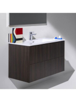 Laufen Base sötét szil alsószekrény Slim mosdóval 99x49,2x59