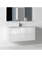 Laufen Base matt fehér alsószekrény Slim mosdóval 119,2x49,2