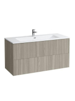Laufen Base világos szil alsószekrény Slim mosdóval 119,2x49