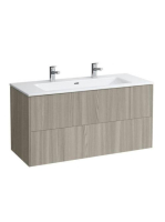 Laufen Base világos szil alsószekrény Slim mosdóval 119,2x49