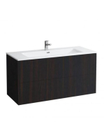 Laufen Base sötét szil alsószekrény Slim mosdóval 119,2x49,2